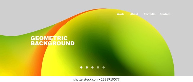Round shapes and circles geometric abstract background. Vector Illustration For Wallpaper, Banner, Background, Card, Book Illustration, landing page