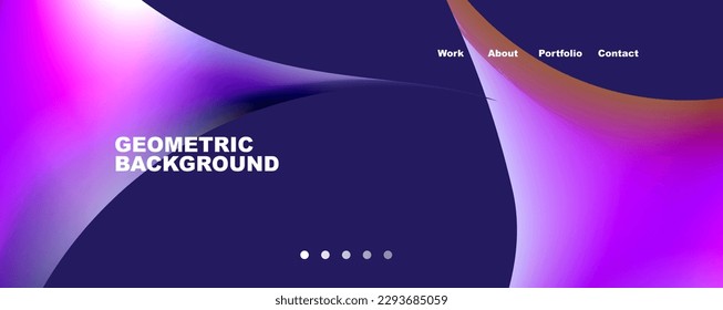 Runde Formen und Kreise geometrischer abstrakter Hintergrund. Vektorgrafik für Bildschirmhintergründe, Banner, Hintergrund, Karte, Buchillustration, Landing-Page