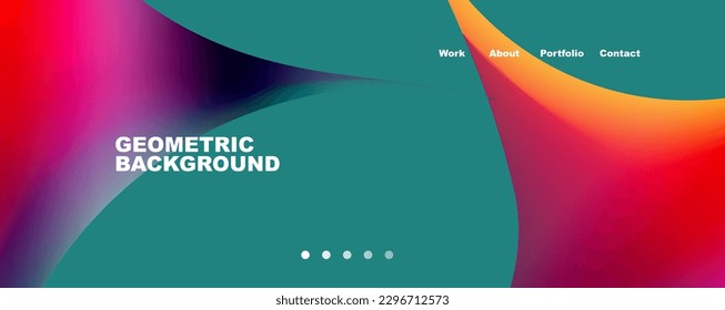 Round shapes and circles geometric abstract background. Vector Illustration For Wallpaper, Banner, Background, Card, Book Illustration, landing page
