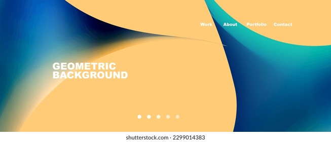 Round shapes and circles geometric abstract background. Vector Illustration For Wallpaper, Banner, Background, Card, Book Illustration, landing page