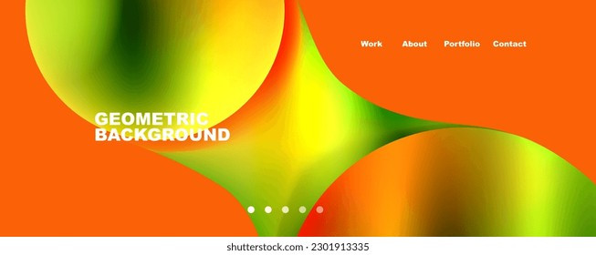 Round shapes and circles geometric abstract background. Vector Illustration For Wallpaper, Banner, Background, Card, Book Illustration, landing page