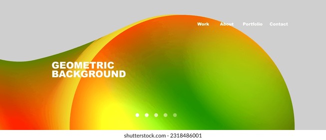 Round shapes and circles geometric abstract background. Vector Illustration For Wallpaper, Banner, Background, Card, Book Illustration, landing page