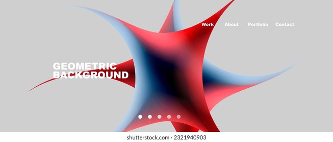 Round shapes and circles geometric abstract background. Vector Illustration For Wallpaper, Banner, Background, Card, Book Illustration, landing page