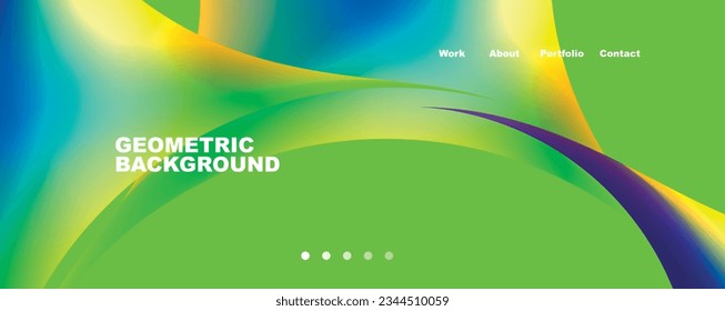 Round shapes and circles geometric abstract background. Vector Illustration For Wallpaper, Banner, Background, Card, Book Illustration, landing page