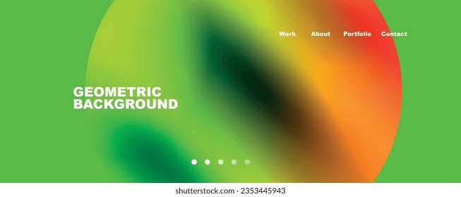 Round shapes and circles geometric abstract background. Vector Illustration For Wallpaper, Banner, Background, Card, Book Illustration, landing page