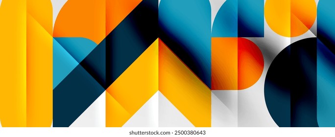 Runde Formen, Kreise und Linien minimalen geometrischen Hintergrund. Vektorgrafik für Tapete, Banner, Hintergrund, Karte, Buchgrafik, Landing Page
