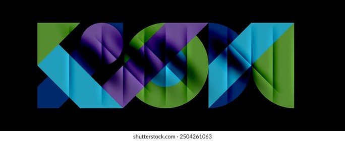 Round shapes, circles and lines minimal geometric background. Vector Illustration For Wallpaper, Banner, Background, Card, Book Illustration, landing page