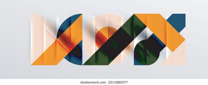 Round shapes, circles and lines minimal geometric background. Vector Illustration For Wallpaper, Banner, Background, Card, Book Illustration, landing page