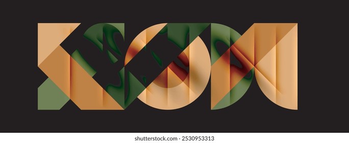 Round shapes, circles and lines minimal geometric background. Vector Illustration For Wallpaper, Banner, Background, Card, Book Illustration, landing page