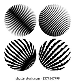 Round shapes. Geometric abstractions for backgrounds and logos.