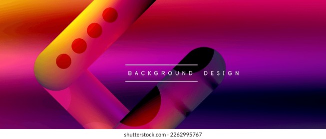 Formas redondeadas y líneas con gradientes de fluido fondo abstracto. Ilustración vectorial de papel tapiz, banner, fondo, folleto, catálogo, cubierta, volante