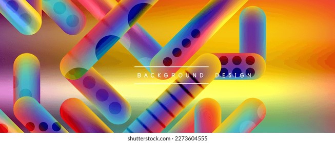 Round shapes and lines with fluid gradients abstract background. Vector illustration for wallpaper, banner, background, leaflet, catalog, cover, flyer