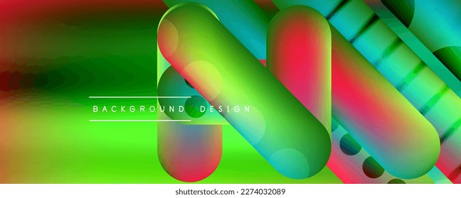 Round shapes and lines with fluid gradients abstract background. Vector illustration for wallpaper, banner, background, leaflet, catalog, cover, flyer
