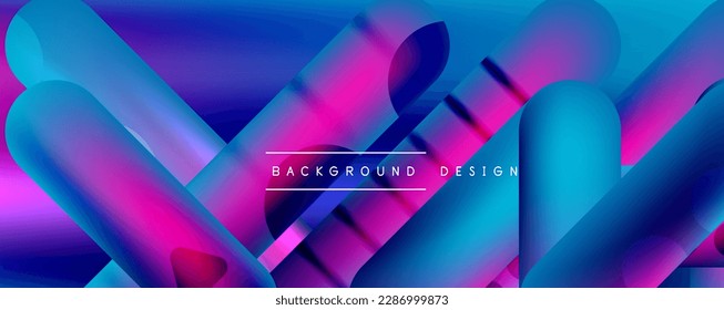 Formas redondeadas y líneas con gradientes de fluido fondo abstracto. Ilustración vectorial de papel tapiz, banner, fondo, folleto, catálogo, cubierta, volante