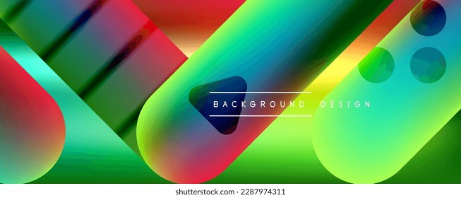 Formas redondeadas y líneas con gradientes de fluido fondo abstracto. Ilustración vectorial de papel tapiz, banner, fondo, folleto, catálogo, cubierta, volante