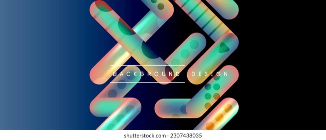 Round shapes and lines with fluid gradients abstract background. Vector illustration for wallpaper, banner, background, leaflet, catalog, cover, flyer