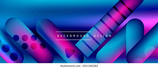 Round shapes and lines with fluid gradients abstract background. Vector illustration for wallpaper, banner, background, leaflet, catalog, cover, flyer
