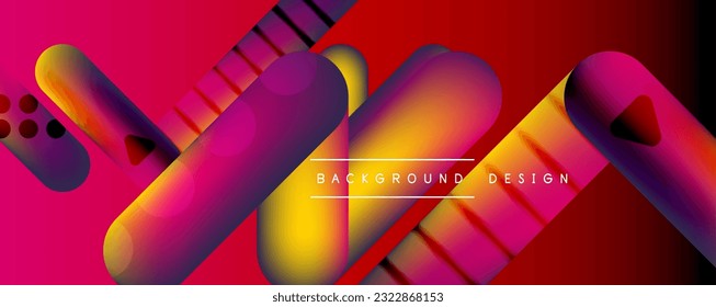 Round shapes and lines with fluid gradients abstract background. Vector illustration for wallpaper, banner, background, leaflet, catalog, cover, flyer