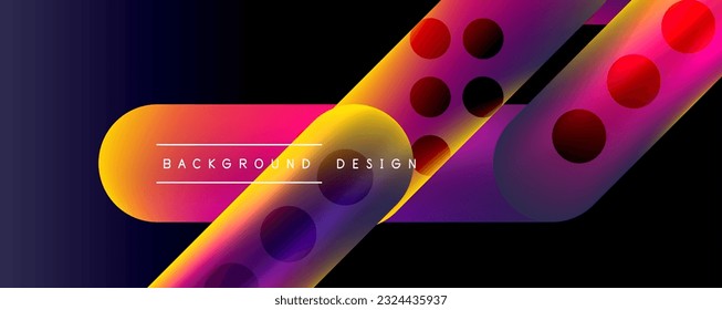 Round shapes and lines with fluid gradients abstract background. Vector illustration for wallpaper, banner, background, leaflet, catalog, cover, flyer