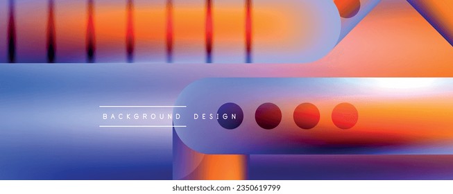 Round shapes and lines with fluid gradients abstract background. Vector illustration for wallpaper, banner, background, leaflet, catalog, cover, flyer