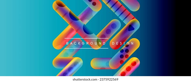 Runde Formen und Linien mit flüssigen Farbverläufen abstrakter Hintergrund. Vektorgrafik für Tapeten, Banner, Hintergrund, Merkblatt, Katalog, Deckel, Flyer