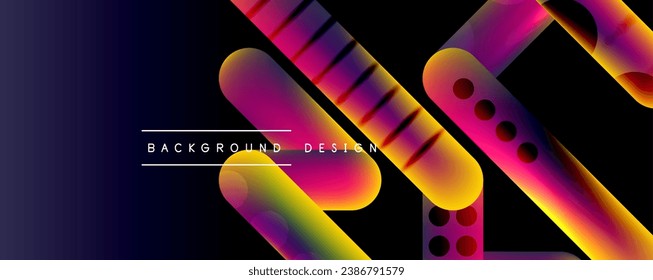 Round shapes and lines with fluid gradients abstract background. Vector illustration for wallpaper, banner, background, leaflet, catalog, cover, flyer