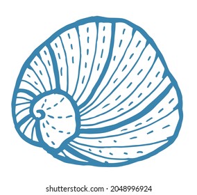 Round shell for design, logo or icon