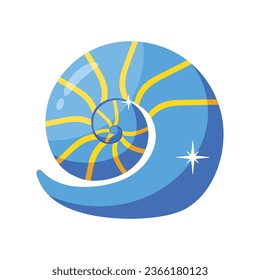 Round shell vector colorful Stickers icons Design illustration. EPS 10 File