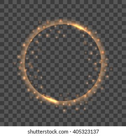 Round shining frame background.  Color abstract background with magic neon light 