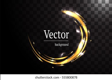 Round shiny frame background with light bursts. Technology background. Vector eps10.