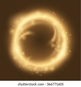 Round shiny frame. Vector eps10.