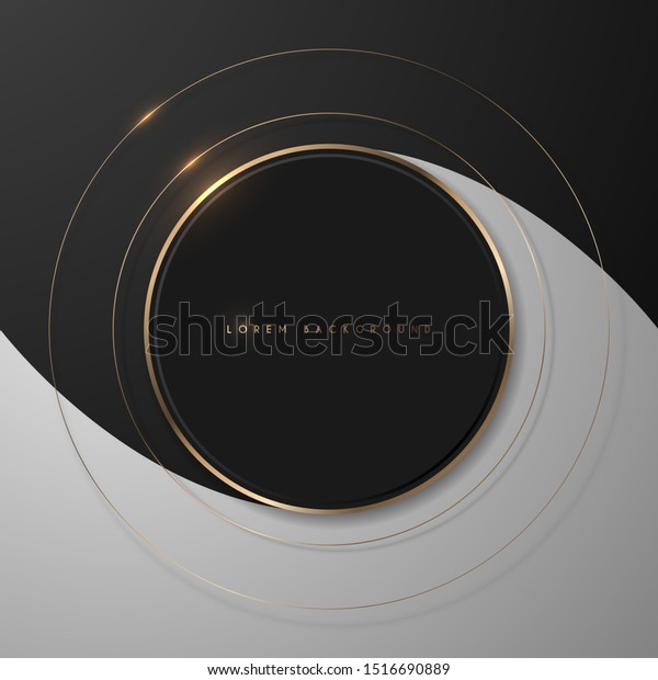 gold black swirly rectangle png