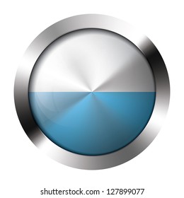 Round shiny metal button with flag of san marino europe.