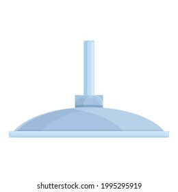 Icono de ducha redonda. Dibujo del icono del vector ducha redonda para diseño web aislado en fondo blanco