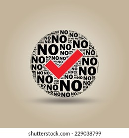 Round sign "No"