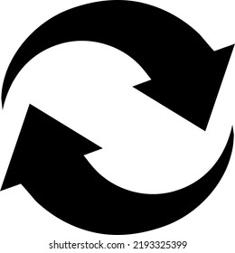 Round sign reload refresh rotation. Vector icon on a white background..eps
