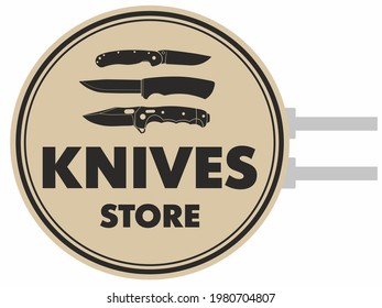 Klappmesser aus dem Unterpappe. Unterschiedliche Arten von Messern über den Buchstaben