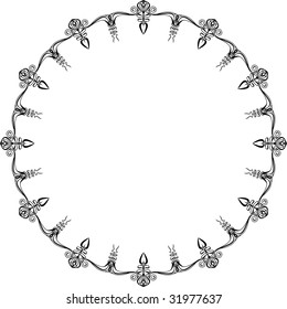 round  silhouette frame