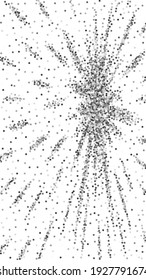Round silver glitter luxury sparkling confetti. Scattered small gold particles on white background. Elegant festive overlay template. Astonishing vector background.