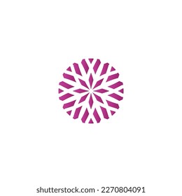 round simple icon logo for textile