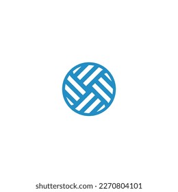 round simple icon logo for textile