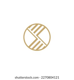 round simple icon logo for textile