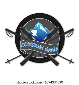 Round Ski Resort Logo