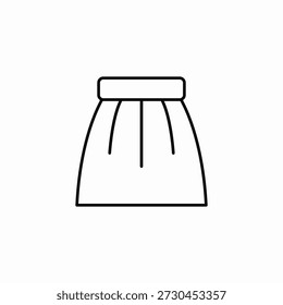 round skirt icon sign vector
