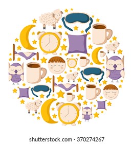Round sleep background