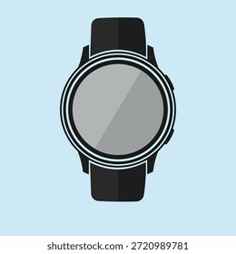 Montagem de vetor de tela redonda Smartwatch