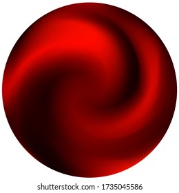 Fondo redondeado y borroso. Fondo mínimo en estilo 90, 80. Ilustración de color suave de moda. Cubierta abstracta moderna roja para tu diseño gráfico o proyectos creativos.