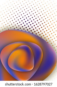 Round smooth triangular stones with a gradient mesh. Colorful liquid shapes for poster, banner, flyer and presentation. Fashionable soft colors and a smooth blend. Vector illustration