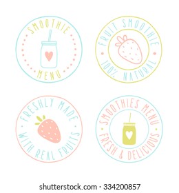 Round smoothie labels