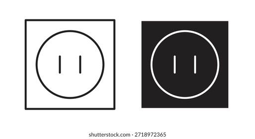 Icono de zócalo redondo. Símbolo, ilustración del logotipo. conjunto de iconos gráficos
